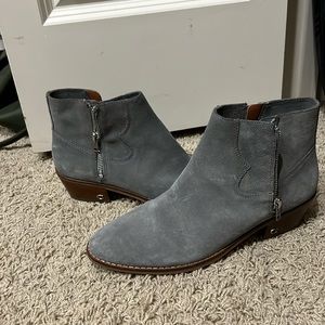 Coach suede boots grey size 9